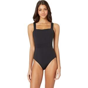 JETS SWIMWEAR AUSTRALIA Jetset Square Neck One-Piece Black Size 4